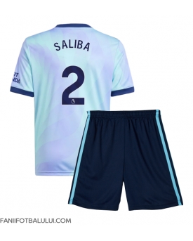 Arsenal William Saliba #2 Echipament de Fotbal Replică 2024-25 Copii Treilea (+ Șorturi)